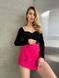 Женская юбка-шорты из кашемира цвет малина р.46/48 452380 452380 фото 2