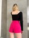 Женская юбка-шорты из кашемира цвет малина р.46/48 452380 452380 фото 4