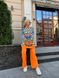 Женский вязанный костюм цвет оранжевый р.42/48 446515 446515 фото 2