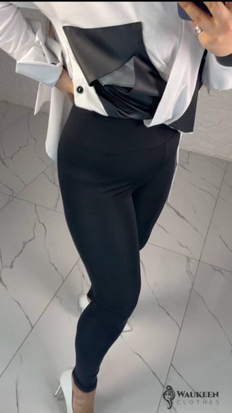 Жіночі лосини з мікродайвінгу колір чорний р.46/48 450431 450431 фото
