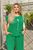 Жіночий костюм двійка колір зелений р.50/52 433461 433501 фото