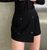 Жіноча спідниця-шорти із кашеміру колір чорний р.42/44 452376 452376 фото