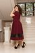 Женское нарядное платье с кружевами цвет марсала р.56/58 382010 382010 фото 2