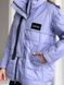 Жіноча тепла куртка колір фіолетовий р.L 450434 450434 фото 6