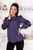 Женская блуза с рукавами с кружевом размер цвета индиго р.42/44 374553 380939 фото