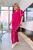Жіночий костюм двійка з блузкою колір малиновий р.50/52 455439 455439 фото