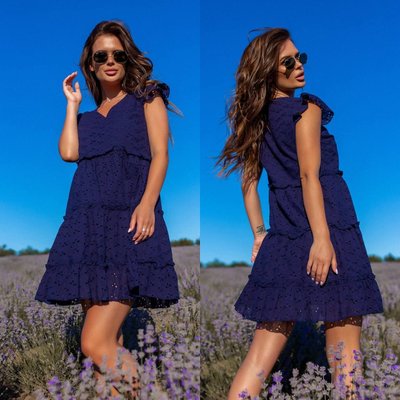 Жіноча літня сукня темно-синього кольору 290603 290603 фото