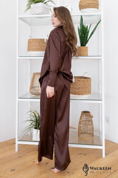 Жіночий домашній костюм Сакура колір Шоколад р.S/M 408387 408387 фото