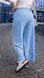 Жіночі штани із креп-жатки колір блакитний р.48/50 456150 456150 фото 4