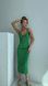 Жіноча приталена сукня міді колір зелений р.42/44 455558 455558 фото 2
