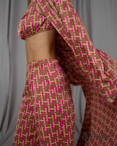 Женский пижамный костюм тройка цвет розовый р.L/XL 448621 448464 фото
