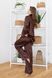 Жіночий домашній костюм Сакура колір Шоколад р.S/M 408387 408387 фото 4