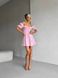 Женское платье мини из муслина цвет розовый р.42 459483 459483 фото 1