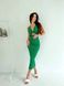 Жіноча приталена сукня міді колір зелений р.42/44 455558 455558 фото 3