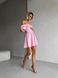 Женское платье мини из муслина цвет розовый р.42 459483 459483 фото 4