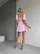 Жіноча сукня міні з мусліну колір рожевий р.42 459483 459483 фото 5