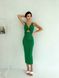 Жіноча приталена сукня міді колір зелений р.42/44 455558 455558 фото 1