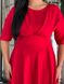 Жіноча сукня міді з креп-костюмки колір червоний р.48 444640 444640 фото 6