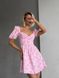Жіноча сукня міні з мусліну колір рожевий р.42 459483 459483 фото 7