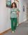 Жіночий костюм двійка колір зелений р.54/56 408372 408372 фото