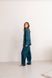 Жіноча піжама велюр Jeny на гудзиках смарагдового кольору р.L 441692 379517 фото 3