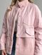Жіноча тепла куртка колір рожевий р.L 450298 450298 фото 5