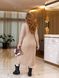 Жіноча сукня із ангори колір бежевий р.48/50 449008 449008 фото 3