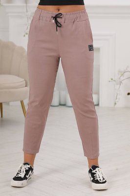 Жіночі штани-джегінси колір бежевий р.54/56 441988 441988 фото