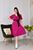 Жіноча сукня на запах з поясом колір малина 432767 432767 фото