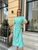 Жіноча сукня із шовкового софту колір ментол р.42/44 456053 456053 фото