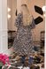 Жіноча вільна сукня із софту колір бежевий-чорний р.58/60 450716 450716 фото 2