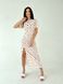 Жіноча сукня із софту міді колір білий р.42/44 451052 451052 фото 4