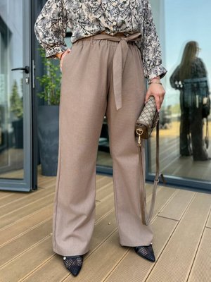 Жіночі штани прямого крою колір кавовий р.50/52 432534 432534 фото