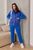 Жіночий костюм трійка з жилеткою колір електрик р.42/44 454211 454211 фото