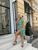 Жіноча сукня із шовкового софту колір зелений р.42/44 459622 459622 фото