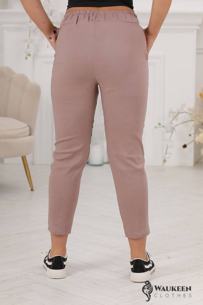 Жіночі штани-джегінси колір бежевий р.58/60 441989 441989 фото