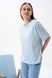 Жіноча футболка OVERSIZE колір світло-блакитний р.L 459163 459163 фото 3