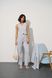 Жіночий мусліновий костюм-двійка колір бетон р.L 459168 459168 фото 8