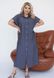 Жіноча сукня із льону колір графіт р.50/52 459070 459070 фото 1
