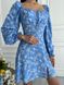 Жіноча літня сукня колір блакитний р.44 437205 437204 фото 4