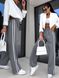 Жіночі брюки з лампасами колір сірий р.42/44 453634 453634 фото 5