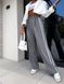 Жіночі брюки з лампасами колір сірий р.42/44 453634 453634 фото 7