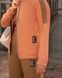 Женский прогулочный костюм двухнитка персикового цвета р.50/52 439272 439272 фото 3
