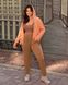 Жіночий прогулянковий костюм двонитка персикового кольору р.50/52 439272 439272 фото 1
