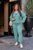 Жіночий спортивний костюм із тринитки колір темна бірюза р.48/50 442336 442336 фото