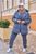 Жіночий прогулянковий костюм з курткою колір графіт р.50/52 446651 446651 фото