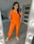 Жіночий костюм-двійка колір помаранч р.50/52 407578 407578 фото