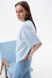 Жіноча футболка OVERSIZE колір світло-блакитний р.M 459162 459162 фото 2