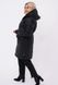 Жіноча тепла стьобана куртка колір чорний р.48/50 449422 449422 фото 3