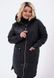Женская теплая стеганная куртка цвет черный р.48/50 449422 449422 фото 2